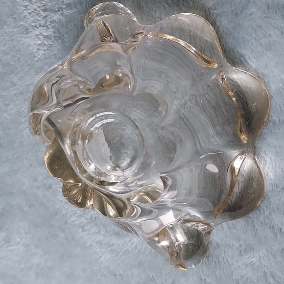 Art glass dish ashtray  .. beautiful retro vintage look - Picture 6 of 13